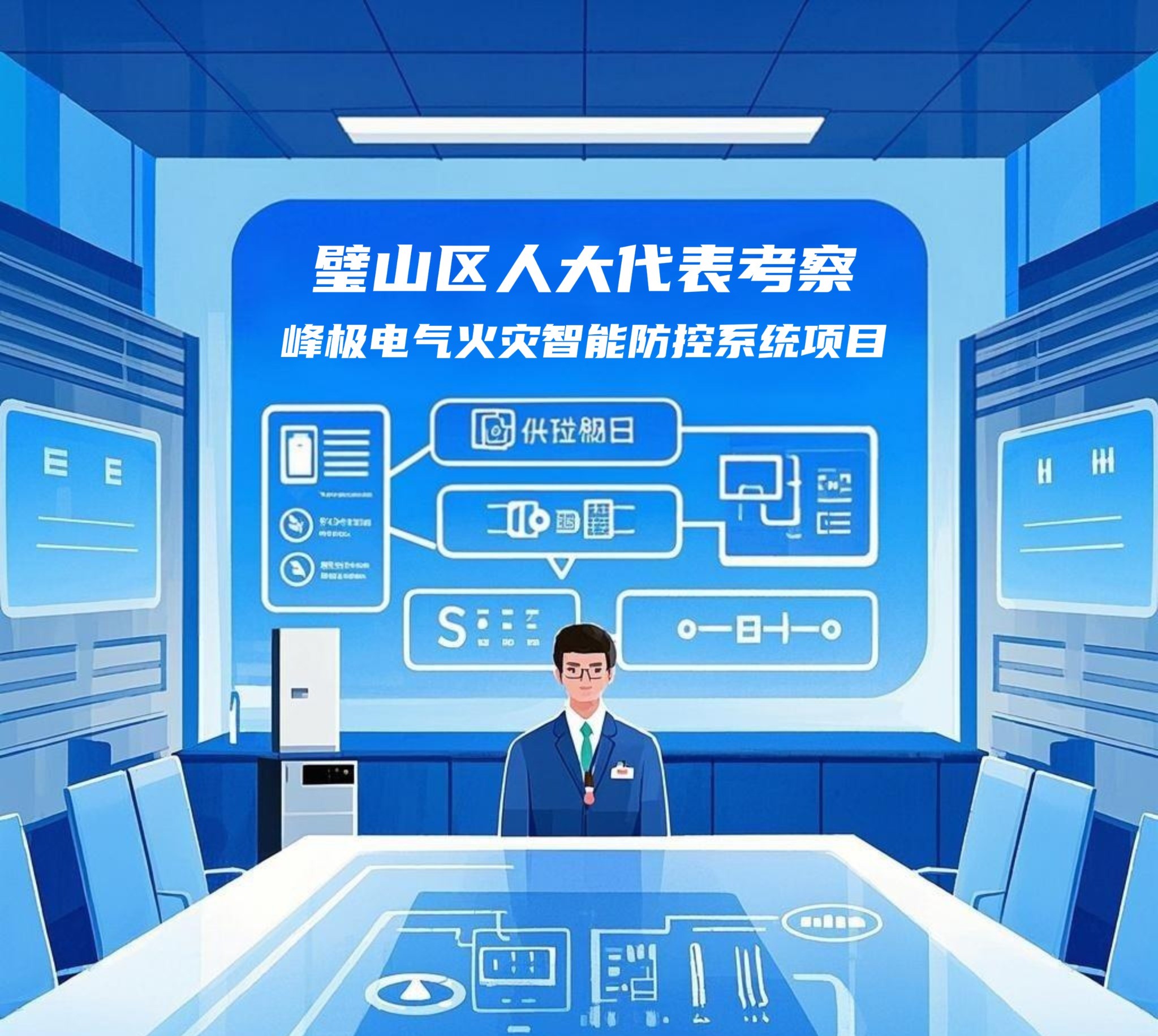 【企業(yè)動(dòng)態(tài)】璧山區(qū)人大代表考察峰極電氣火災(zāi)智能防控系統(tǒng)項(xiàng)目